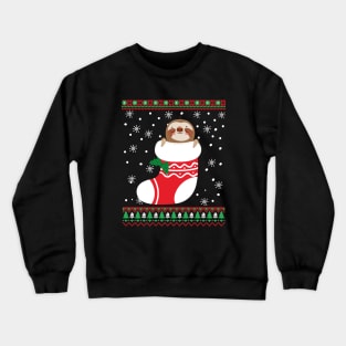 Funny Sloth Lovers Christmas Sweater Crewneck Sweatshirt